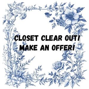 Closet Clear Out! Please feel free to make an offer.